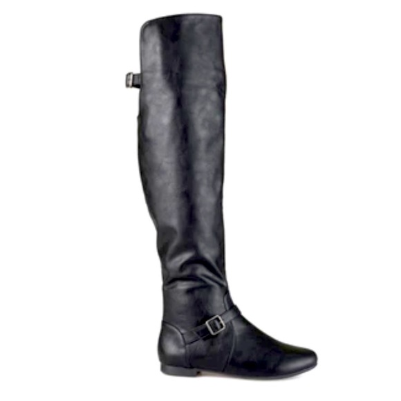 Journees Over The Knee Leather Boots - Picture 1 of 1